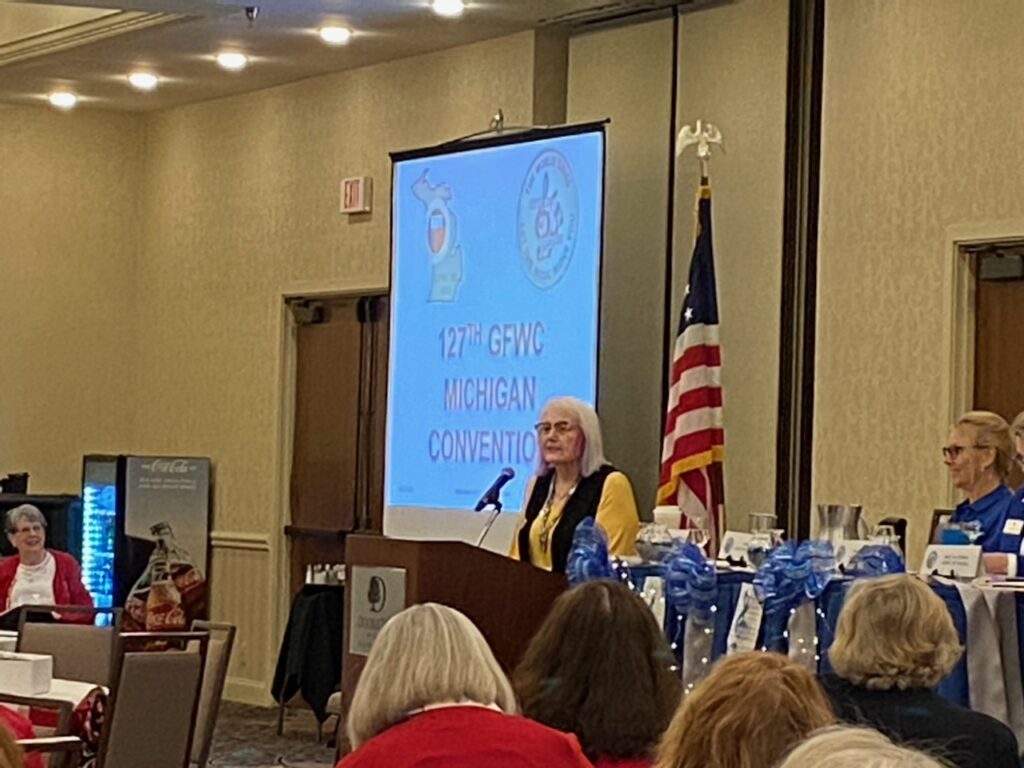 Diane LaBree, Newly installed 2nd Vice President, Michigan GFWC